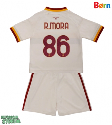 AS Roma Rodrigo Mora #86 Replika Babytøj Udebanesæt Børn 2026-27 Kortærmet (+ Korte bukser)